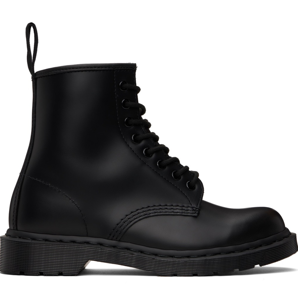 Dr. Martens 1460 Mono Smooth Leather Lace Up Boots - Black